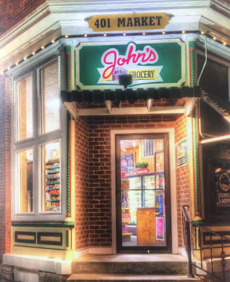 the front of John's Grocery