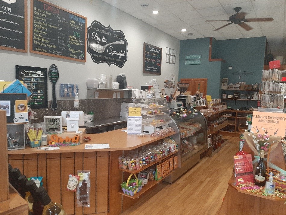 Interior view of Beyond the Spoonful shop.