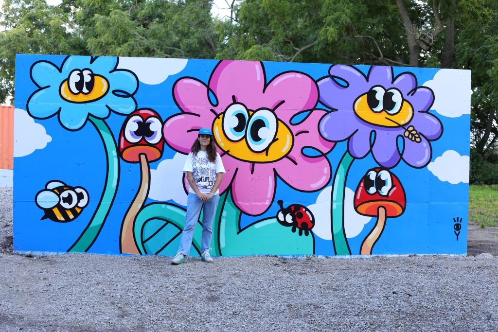 flower mural