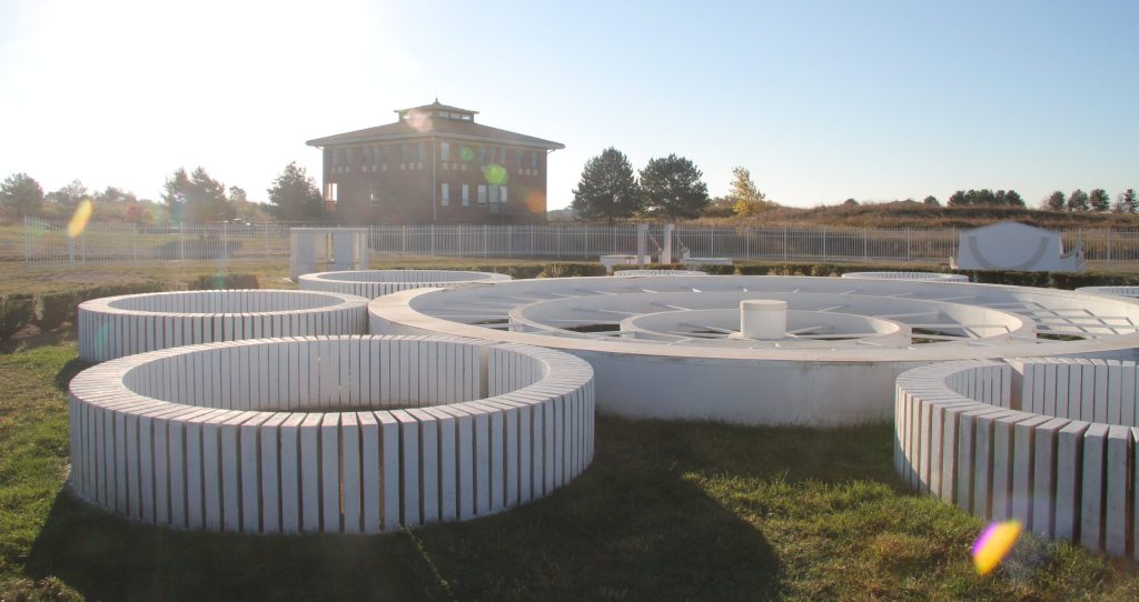 open-air observatory and masonry sundials