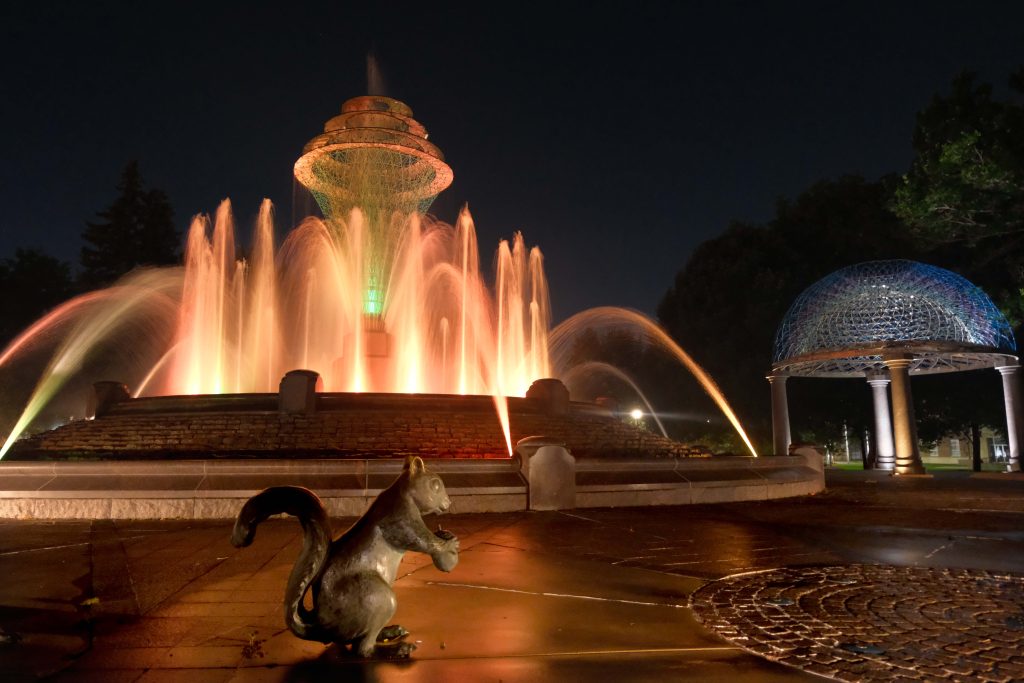 fountain in park