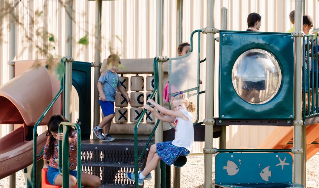 kids on playground