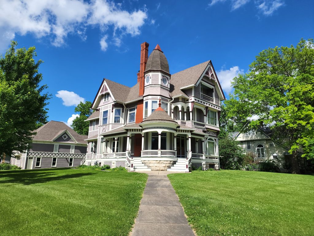 historic James A. Beck House in Fairfield, Iowa