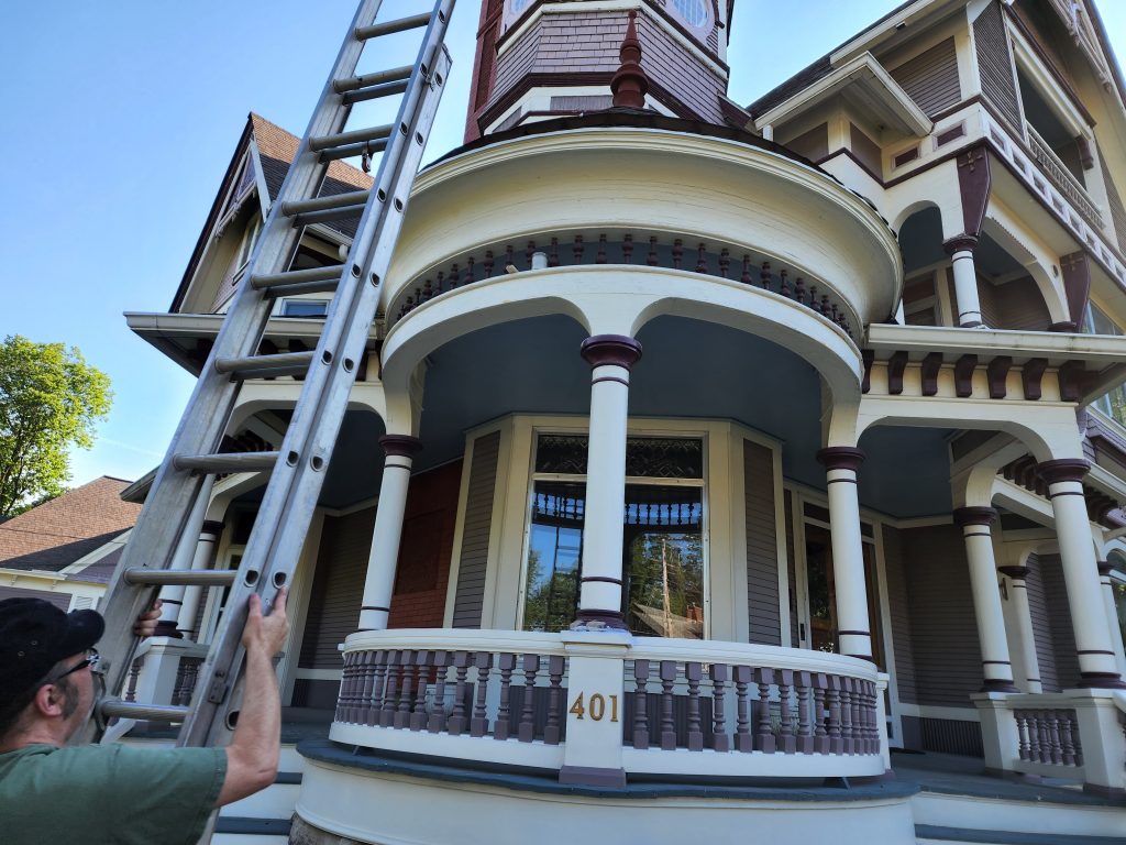 historic James A. Beck House in Fairfield, Iowa